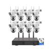 AKAVIG 16CH 4MP Wireless WiFi Security Camera Kit with 8 Double Lens Cameras and 2T Hard Disk, Home CCTV Surveillance NVR System with Color Night Vision, Two Way Audio view 1