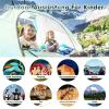 DirectNine Basics Binoculars for Kids High-Resolution 8X21 Small Compact Binoculars Telescope for Bird Watching Hiking Camping Exploration for Kids,Green view 3