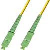 100M - Singlemode Simplex Fiber Optic Cable (9/125) - SC/APC to SC/APC view 1