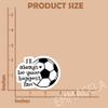 (3PCS) Soccer Mom Stickers  Ill Always Be Your Biggest Fan, Inspirational Sports Quote Waterproof Vinyl Decals for Water Bottle, Laptop, Scrapbook, Soccer Sticker for Moms, Players, Fans, 3" x 2.2" view 2