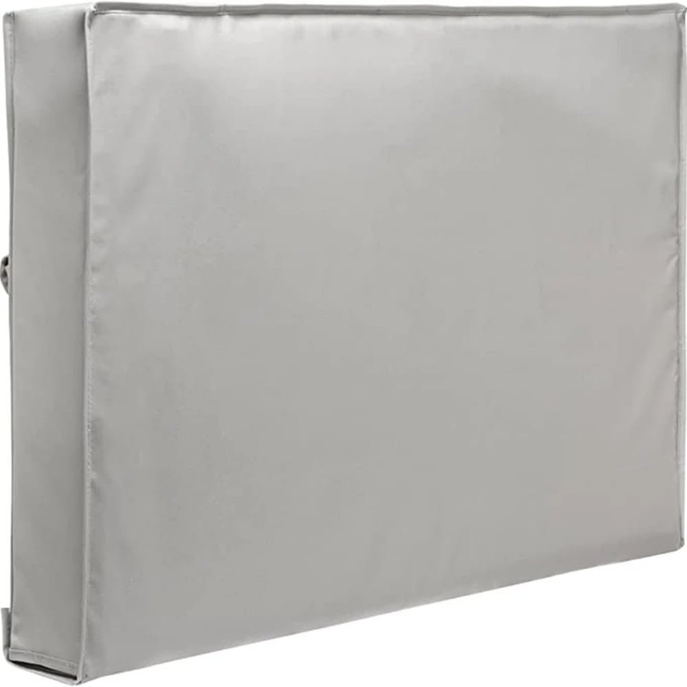 XvuaTeIw Garden Patio Outdoor TV Cover 32" 36" 40" 46" 50" 55" 60" 65" Protect TV Screen Weatherproof Dust-Proof Outdoor TV Cover(Gray,for 60-65inch TV)