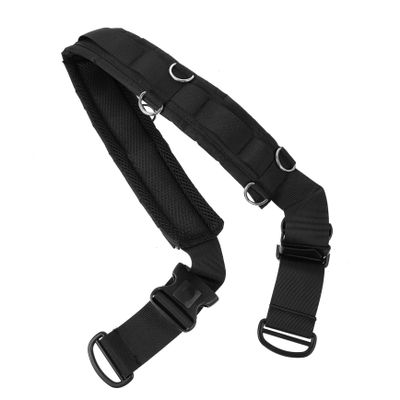 jojofuny 1pc Multi-function Photography Waist Belt for Dslr Cameras Camera Strap Expandable Sockets for Photographers Black