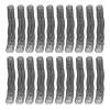 32mm Diameter 280 Sheet Capacity 4:1 Pitch, 48 Teeth Plastic Spiral Binding Coils, 20Pcs in A Pack, for Office Document Presentation view 2