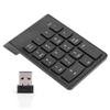 TIKATARER Number Pad, Mini Digital Keyboard USB Number Pad for Laptop Numeric Keypads 2.4GHz 18 Key Financial Accounting Keypad for PC/Desktop (Black) view 1