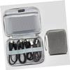 QUMIIRITY External Hard Drive Enclosure Case USB Cable Organizer Portable Hard Travel Case for Disk Drive Grey view 3