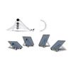 QUMIIRITY Portable Laptop Cooling Holder Aluminum Alloy Tablet Stand Adjustable Angle for Gaming Work view 4