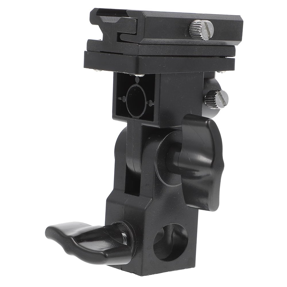 BELLIFFY Adjustable Flash Light Stand Adapter Umbrella Swivel Holder Compatible Various Flash Types Secure Mounting for Studio Photography and Outdoor Use