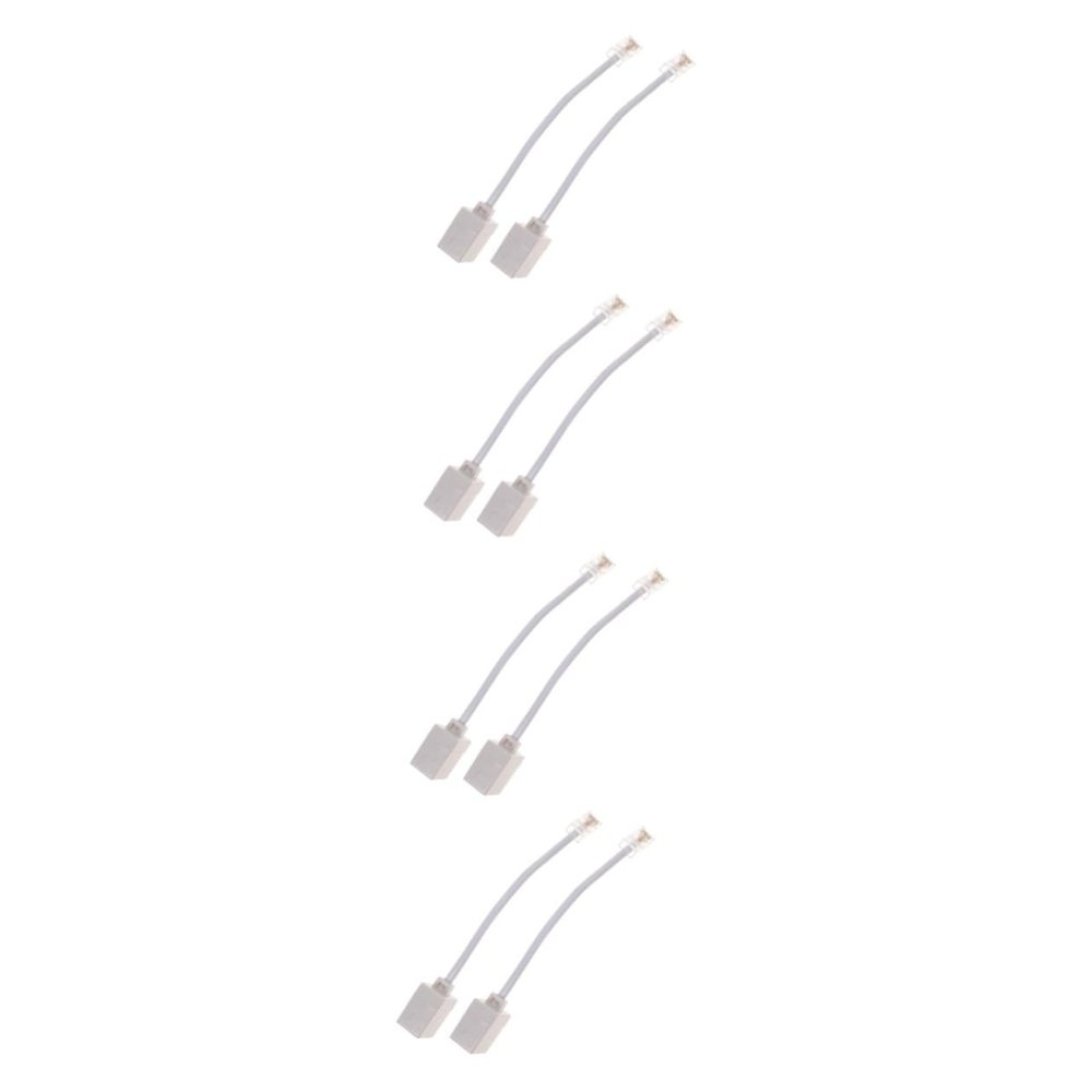 ARTIBETTER 8pcs Telephone Adapter Network to Phone Connector for Ethernet Cable Compact Design Stable Signal Transmission for Analog Phone Devices