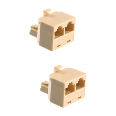 ARTIBETTER 2pcs Share High Speed Cable Ethernet Ports Coupler Male to Female Ethernet Cable Extender