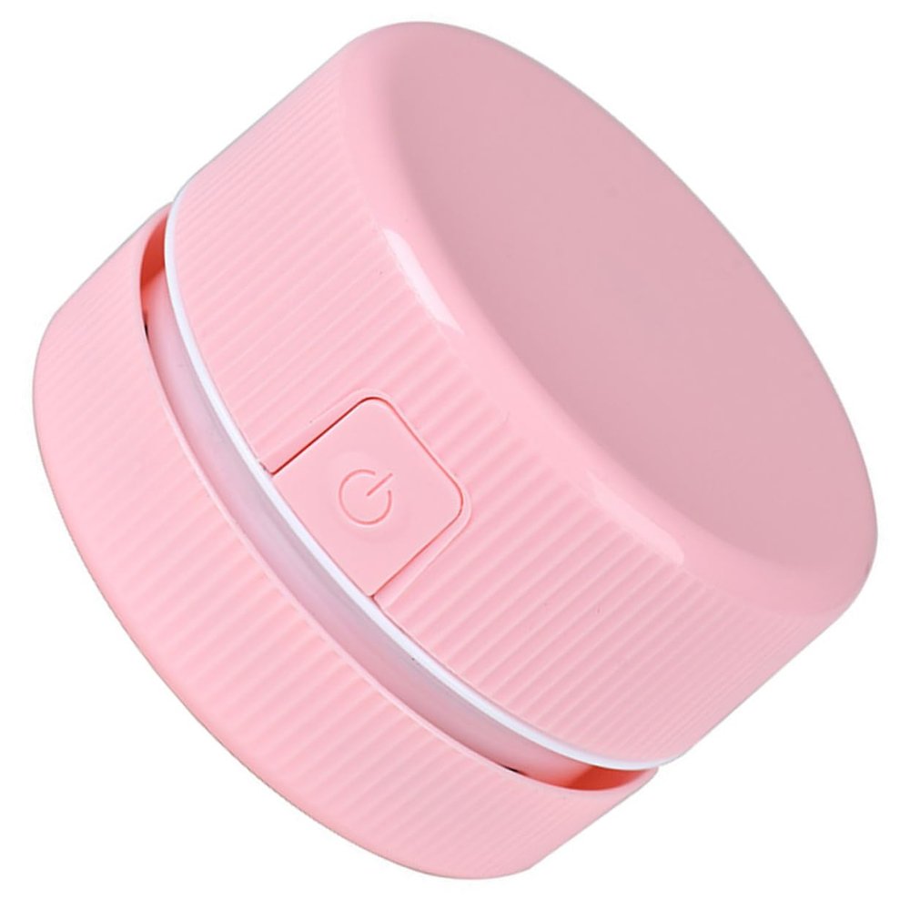 CONGARTENO Portable Handheld Vacuum Cleaner Compact Desk Cleaner for Efficiently Removes Dust Crumbs and Lint Lightweight Mini Vacuum for Keyboard and Car Use Pink