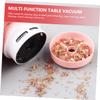 CONGARTENO Portable Handheld Vacuum Cleaner Compact Desk Cleaner for Efficiently Removes Dust Crumbs and Lint Lightweight Mini Vacuum for Keyboard and Car Use Pink view 2