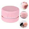 CONGARTENO Portable Handheld Vacuum Cleaner Compact Desk Cleaner for Efficiently Removes Dust Crumbs and Lint Lightweight Mini Vacuum for Keyboard and Car Use Pink view 4