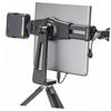 BELLIFFY Tablet Tripod Mount Rotation Phone Holder for Tripod and Clamp for Tablets and Smartphones for Streaming and Learning view 2