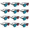 HOMSFOU 20pcs Red Blue Glasses for Men Women Stereoscopic Movie Glasses Frames Compact for Traveling Video Games view 1