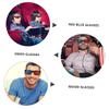 HOMSFOU 20pcs Red Blue Glasses for Men Women Stereoscopic Movie Glasses Frames Compact for Traveling Video Games view 2