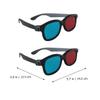 HOMSFOU 20pcs Red Blue Glasses for Men Women Stereoscopic Movie Glasses Frames Compact for Traveling Video Games view 3