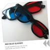 HOMSFOU 20pcs Red Blue Glasses for Men Women Stereoscopic Movie Glasses Frames Compact for Traveling Video Games view 4