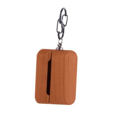 ARTIBETTER 1pc Wooden Earphone Storage Case Compatible Cherry Wood Cover Drop Skid Portable for Easy Carrying