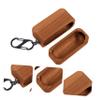 ARTIBETTER 1pc Wooden Earphone Storage Case Compatible Cherry Wood Cover Drop Skid Portable for Easy Carrying view 3