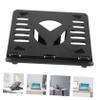 HOMSFOU Foldable Laptop Stand Adjustable Height Plastic Support for Home Office Use Multi-Purpose Bracket for Laptop Tablet Book Portable Easy to Store view 4
