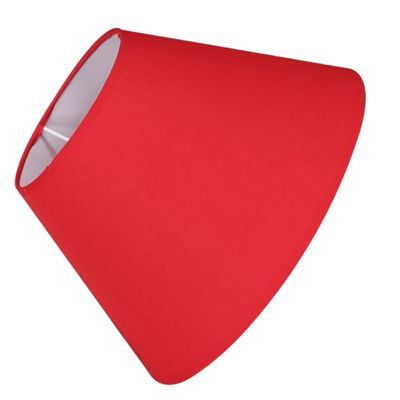 BESTOYARD Simple Style Fabric Lampshade for Table Lamp Retro Barrel Design Easy to Install for Home Hotel Bedroom and Study Solid Red
