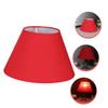 BESTOYARD Simple Style Fabric Lampshade for Table Lamp Retro Barrel Design Easy to Install for Home Hotel Bedroom and Study Solid Red view 3