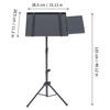 BIUDECO Stable Laptop Floor Stand Metal Tripod Tray Projector Tripod Dj Stand Tablet Rack view 2