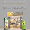 TIST LED Light Box with Base and Universal Wheels, Double-Sided Waterproof Poster Stand, Floor Freestanding Poster Board Stand for Shops(80 * 120cm) view 3