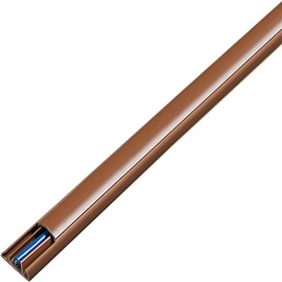 Cable Hiding Wall Cover, Durable Cable Trough/Wire Management/Wire Organiser Wire Forming Strip Self-Adhesive Floor Wire Hider D-Shape(D,Width32mm)