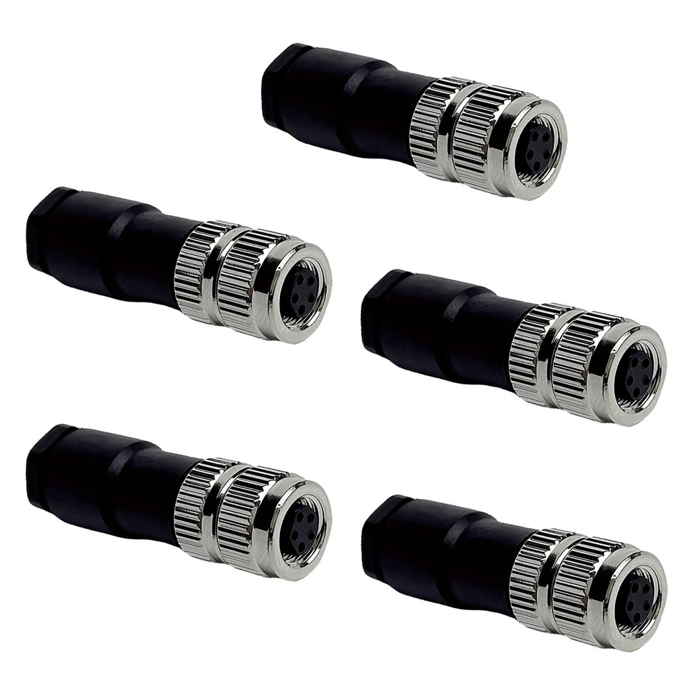5/20 Pcs M8 Waterproof Connector 3P 4P 5P Male Female M8 Waterproof Aviation Plug Socket Sensor Cable Connector (5 Pin Female 5)
