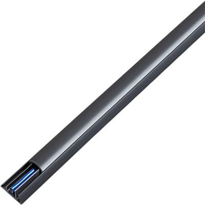 Cable Hiding Wall Cover, Durable Cable Trough/Wire Management/Wire Organiser Wire Forming Strip Self-Adhesive Floor Wire Hider D-Shape(B,Width25mm)