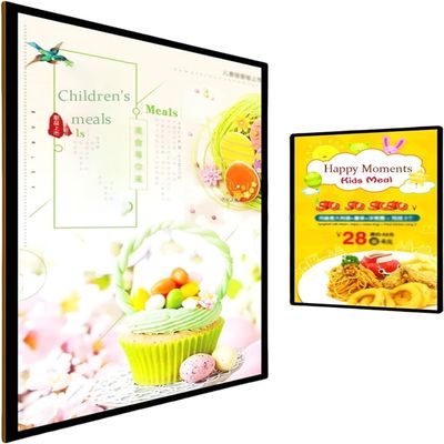 TIST A4 LED Light Box, Ultra-Slim Advertising Display Frame, Double-Sided Illuminated Light Box Advertising Display Sign(Plug in)
