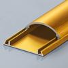 Cable Trough Wall Mount, Self-Adhesive Wire and Cable Concealment Kit, Curved Wire Moulding Sleeve for Concealing Wire Conduit(Gold,39.5mm) view 1