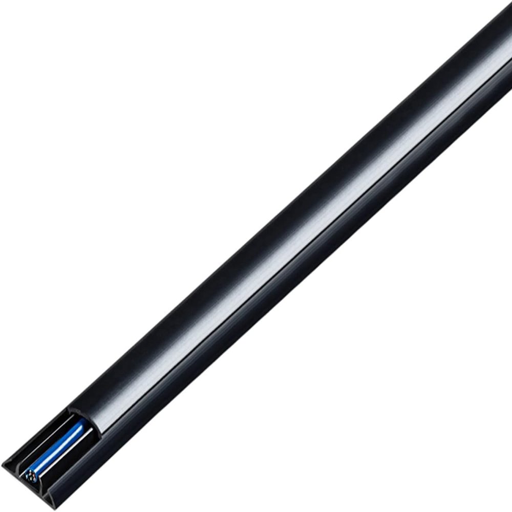 Cable Hiding Wall Cover, Durable Cable Trough/Wire Management/Wire Organiser Wire Forming Strip Self-Adhesive Floor Wire Hider D-Shape(C,Width46mm)
