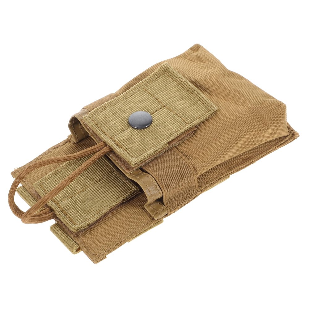 BELLIFFY Outdoor Multi-Function Radio Holder Pouch Heavy Duty Storage Bag for Camping Hiking and Security Use Convenient Accessory for Handheld Devices