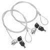 GAROZATION 4sets Rotatable Notebook Lock Security Cable Strong Material Easy to Carry Operate view 2