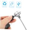 GAROZATION 4sets Rotatable Notebook Lock Security Cable Strong Material Easy to Carry Operate view 4
