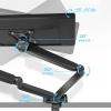Single/Dual/Triple Monitor Stand Dual Monitor Mount for Most 17-30" Screens, Each Arm Holds Max 19.8lbs, Dual Monitor Desk Mount Arm with Height-Adjustable/Tilt/Swivel/Rotate Monitor Mount Arm(White) view 4