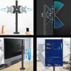 Single/Dual/Triple Monitor Stand Single Monitor Desk Mount for 14-27 Inch Monitor, up to 15.4 lbs, Height Adjustable Monitor Arm Mount with Grommet Base, VESA 7575mm/100100mm Monitor Mount Arm(60cm) view 3