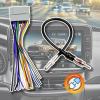 Car Radio Wiring Harness w/Antenna Adapter Connector Replacement for 70-6502 Fit for Dodge Ram 2002-2007 for Jeep 2003-2007 for Chrysler 2000-07 Aftermarket Install Stereo Cable Antenna Connector Plug view 4