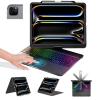 BABG Keyboard Case for iPad Air 13 inch(M3/M2)&iPad Pro 13(M5/M4),iPad Pro 12.9(6th/5th /4th/3rd Gen) Case with Keyboard,360 Rotatable,Toupad,Backlits,Pencil Charging-Matt Black view 1