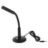 BESTonZON Adjustable Desktop Microphone for Meetings and Gaming Plug Compact Design High Sensitivity Black Color for Voice Chat and Live Streaming view 1