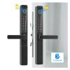 Waterproof Euro 85mm Mortise Ttlock App Wireless Aluminum Digital Smart Door Lock with Double-Sided Electric Fingerprint Reader view 3