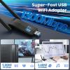 Wireless USB 3.0 WiFi Adapter for Desktop PC Laptop,5G 2.4G Dual-Band 1300Mbps Dual 5Dbi Antennas for Supports Windows11/10/8/7/Vista/XP,Mac OS 10.6-10.14 view 2