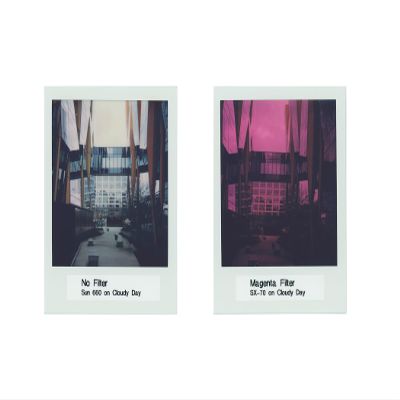 Duochrome Filters for Vintage SX-70 and Modern Polaroid 600 Cameras! Make Your Own Polaroid Duochrome Film (Magenta)