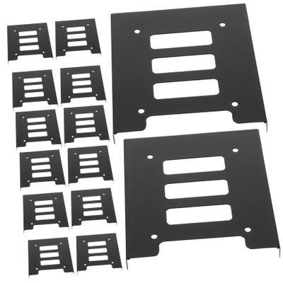 FELTECHELECTR 12pcs Hard Drive Adapter Bracket to Internal Converter for Desktop Durable Iron Ssd Mounting Accessory for Secure Hard Disk Installation