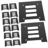 FELTECHELECTR 12pcs Hard Drive Adapter Bracket to Internal Converter for Desktop Durable Iron Ssd Mounting Accessory for Secure Hard Disk Installation view 1