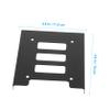 FELTECHELECTR 12pcs Hard Drive Adapter Bracket to Internal Converter for Desktop Durable Iron Ssd Mounting Accessory for Secure Hard Disk Installation view 2