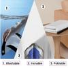 LARAKVEAKV Projector Screen Portable 16:10 4K Lightweight Carry Projection Screen Foldable Wrinkle-Free Durable Outdoor Screen Projector for Backyard Partying(84 inch 16:10) view 3