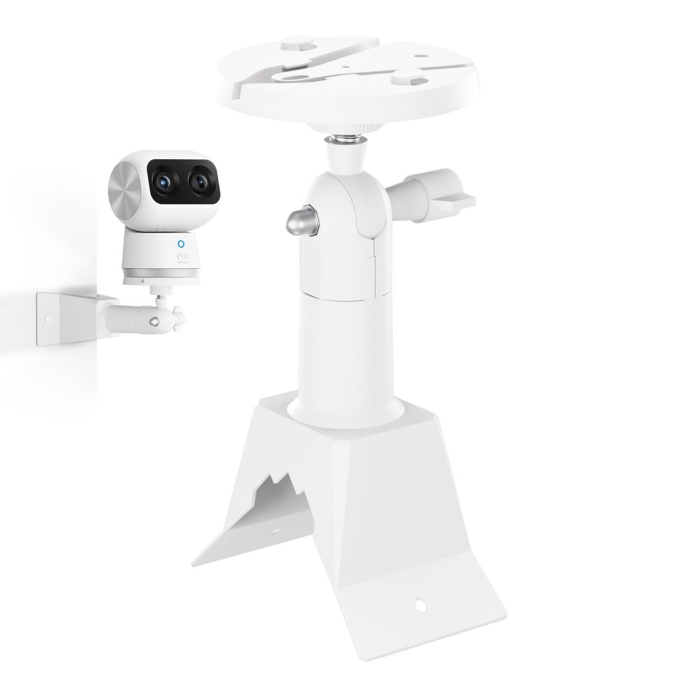 Adjustable Bracket Mount Compatible with Eufy Security Indoor Cam S350 Camera, 360 Degree Adjustable Camera Corner Bracket Mount for Eufy S350 Indoor Cam,1 Pack